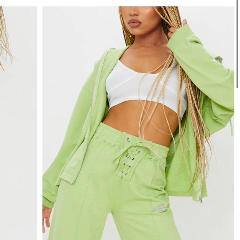 Pretty little thing lime sweatpants